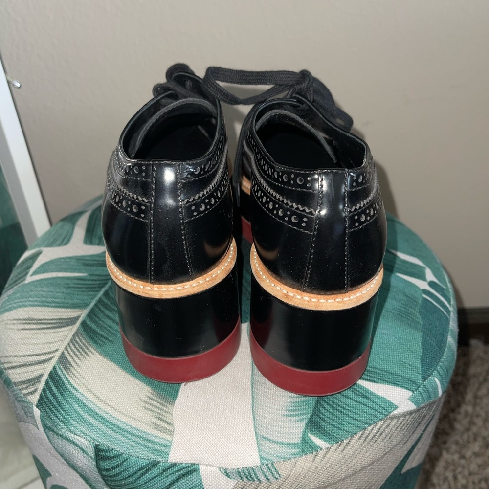 Prada Plateau Brogue lace up platform shoes - Picture 4 of 6